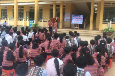 Tiết chào cờ thân thiện tại trường TH&THCS Ba Ngạc